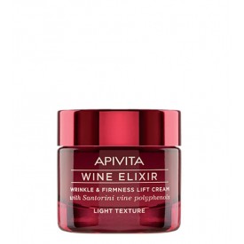 Apivita Wine Elixir Creme Antirrugas & Refirmante Com Efeito Lifting Textura Ligeira 50ml