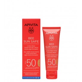 Apivita Bee Sun Safe Gel-Creme Hidra Refrescante Com Cor SPF50 50ml