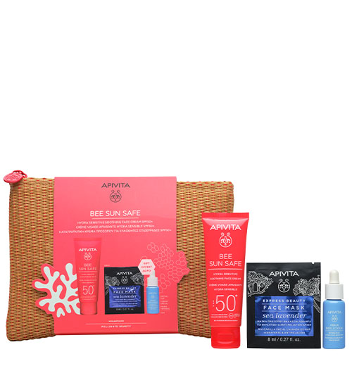 Apivita Bee Sun Safe Kit Hydra Sensitive Soothing Cream SPF50+ 50ml