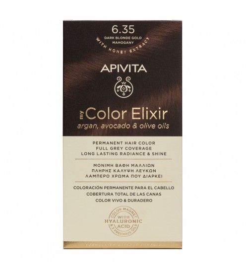 Apivita My Color Elixir 6.35 Ouro Mogno Loiro Escuro