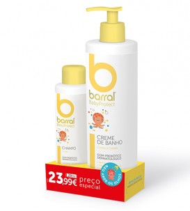 Barral BabyProtect Creme de Banho 500ml + Shampoo 200ml