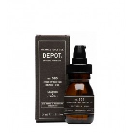 Depot Nº 505 Conditioning Beard Oil Leather & Wood 30ml