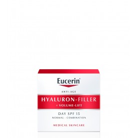 Eucerin Hyaluron-Filler + Volume-Lift Creme de Dia Pele Normal a Mista SPF15 50ml