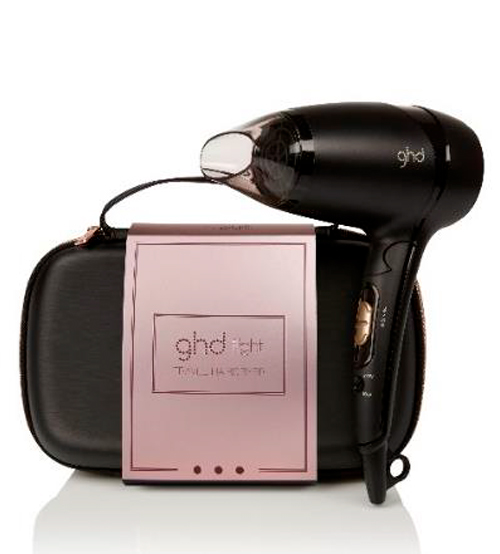 GHD Flight Travel Hairdryer Rose Gold Gift Set