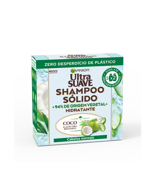 Garnier Ultra Suave Shampoo Sólido Coco & Aloe Vera 60g