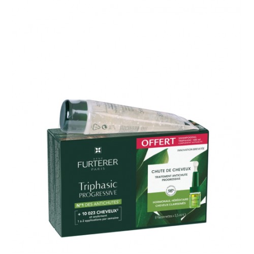 Rene Furterer Triphasic Progressive 8x5.5ml + OFERTA Shampoo Triphasic 100ml