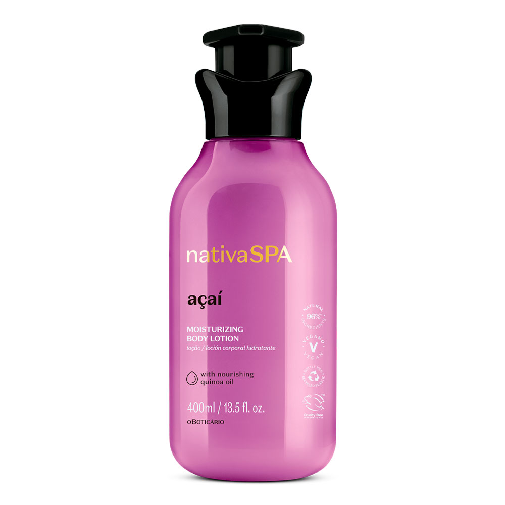 O Boticário Nativa SPA Loção Hidratante Corporal Açai 400ml