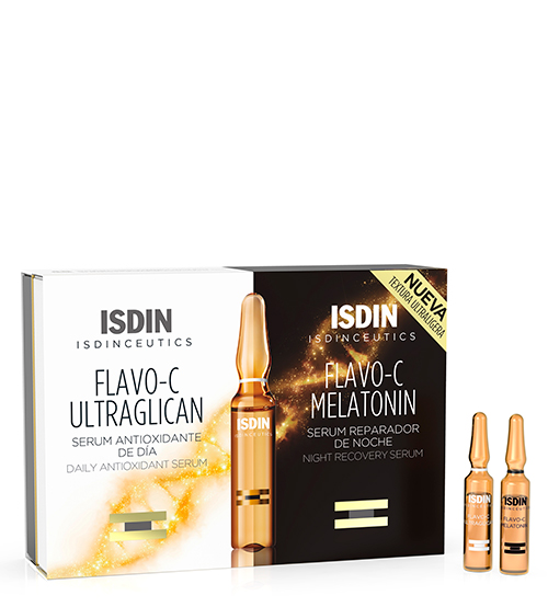 ISDIN Isdinceutics Flavo-C Ultraglican 10x2ml + Flavo-C Melatonin 10x2ml