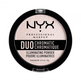 NYX Duo Chromatic Iluminador Em Pó - Snow Rose 6g