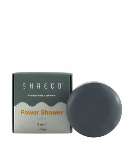 Shaeco Shampoo Sólido e Sabonete 2 em 1 Power Shower 100g
