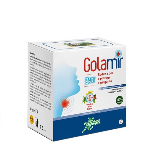 Aboca Golamir 2Act 20 comprimidos para chupar