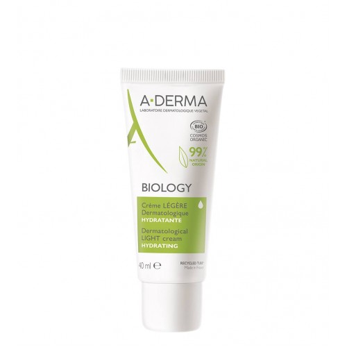 A-Derma Biology Creme Hidratante Ligeiro rosto pele normal a mista 40ml