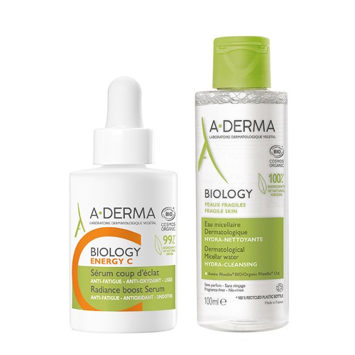 A-Derma Biology Energy C Sérum 30ml + OFERTA Água Micelar Hidra Limpeza 100ml