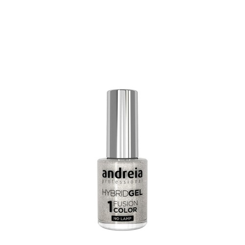 Andreia Hybrid Gel Fusion Cor H85 Glitter Branco com Reflexos Prateados