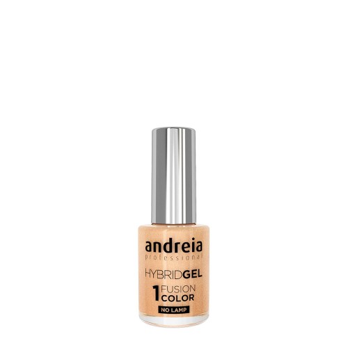 Andreia Hybrid Gel Fusion Cor ID3 Nude champagne com brilhos dourado