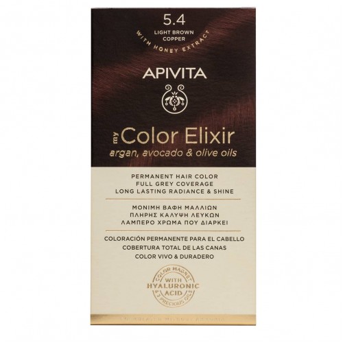 Apivita My Color Elixir 5.4 Castanho Claro Acobreado