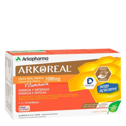 Arkoreal Geleia Real Fresca Vitaminada 20x15ml