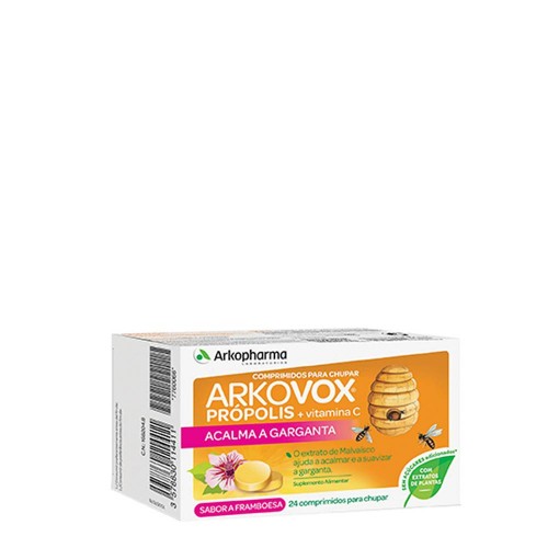 Arkovox Própolis e Vitamina C Sabor Framboesa 24 comprimidos