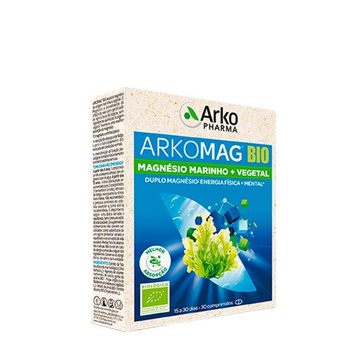 Arckomag Bio Magnésio Marinho e Vegetal Suplemento Alimentar 30 comprimidos