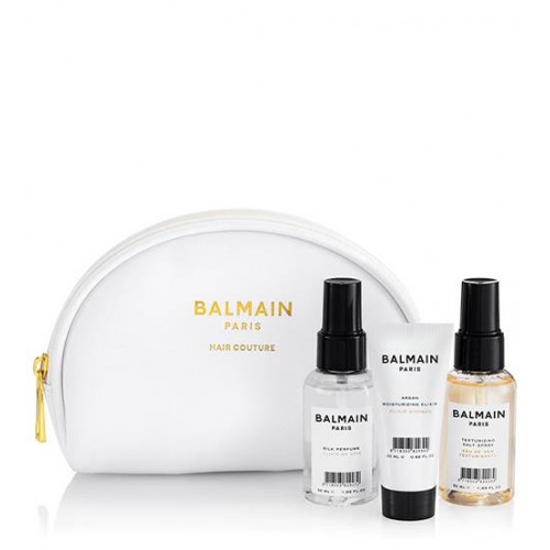 Balmain White Cosmetic Styling Bag
