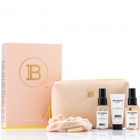 Balmain Limited Edition Cosmetic Bag Ligth Brown	