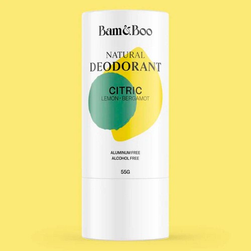 Bam&Boo Natural Deodorant - Citric - Lemon & Bergamot