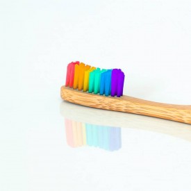 Bam&Boo Bamboo Toothbrush Adult Medium Rainbow