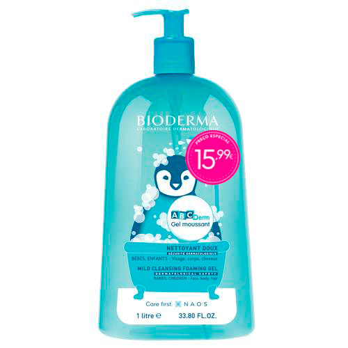 Bioderma ABCDerm Gel Moussant 1000ml Preço Especial