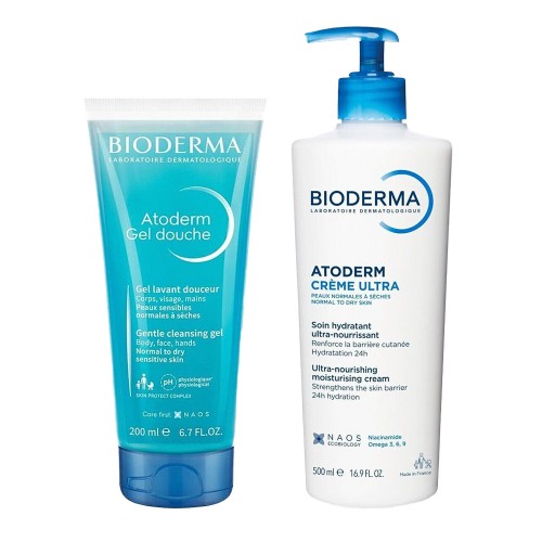 Bioderma Atoderm Creme Ultra 500ml + Gel de Duche 200ml