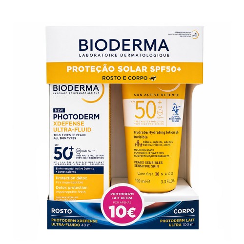 Bioderma Photoderm XDefense Ultra-Fluid 50+ 40ml + Photoderm Lait Ultra SPF50+ 100ml