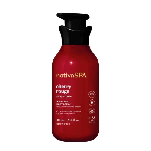 O Boticário Nativa Spa Cereja Rouge Loção Hidratante Corporal 400ml