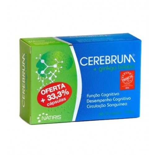 Cerebrum + Ginkgo Biloba 30+10 Cápsulas