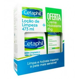 Cetaphil Loção de Limpeza 473ml + OFERTA Creme Hidratante 85g