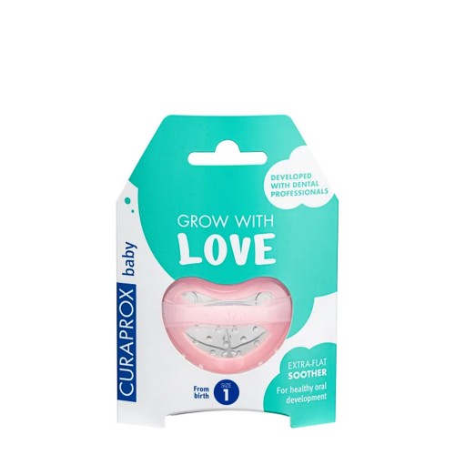 Curaprox Baby Chupeta Rosa 1