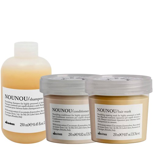Davines Nounou Trio Cabelo Danificado
