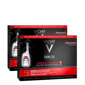Vichy Dercos Aminexil Clinical 5 - 24 Ampolas - Homem (2x12)