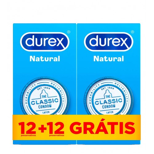 Durex Natural Plus 12 + OFERTA 12 Preservativos