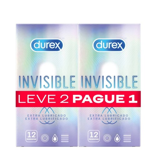 Durex Invisible Extra 12 Preservativos + OFERTA 12 Preservativos