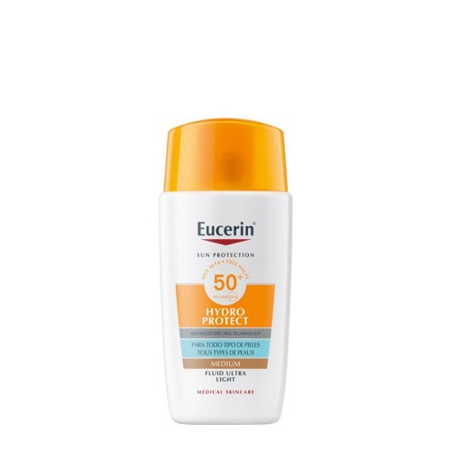 Eucerin Sun Hydro Protect Protetor Solar Tom Médio SPF50+ 50ml