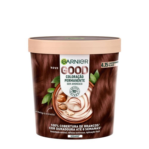 Garnier Good Cocoon Coloração Permanente 4.15 Castanho Glacé 550ml