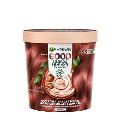 Garnier Good Cocoon Coloração Permanente 5.5 Castanho Cereja 550ml