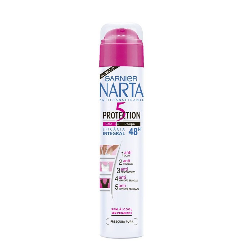 Garnier Narta Protection 5 Antitranspirante Spray, 200ml