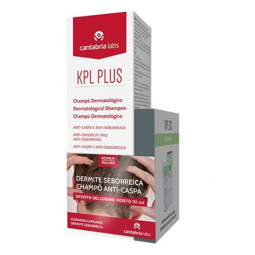 KPL Plus Shampoo Anti-Caspa e Anti-Seborreico 200ml + OFERTA KPL DS Gelcreme Rosto 10ml