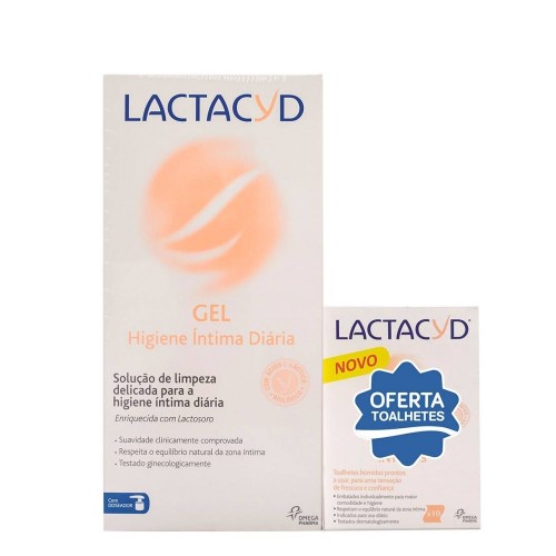 Lactacyd Gel Higiene Íntima Diária 400ml + OFERTA Toalhetes