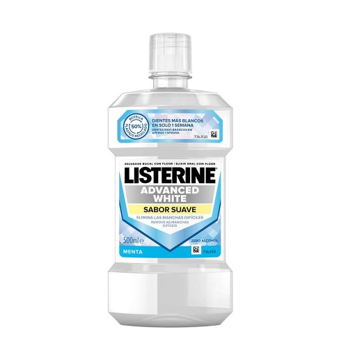 Listerine Advanced White Sabor Suave 500ml