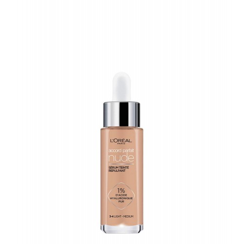 L'Oréal Accord Parfait Nude Sérum Com Cor 3-4 Light Medium 30ml