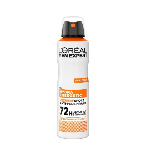 L'Oreal Men Expert Hydra Energetic Spray Antitranspirante 72h 150ml