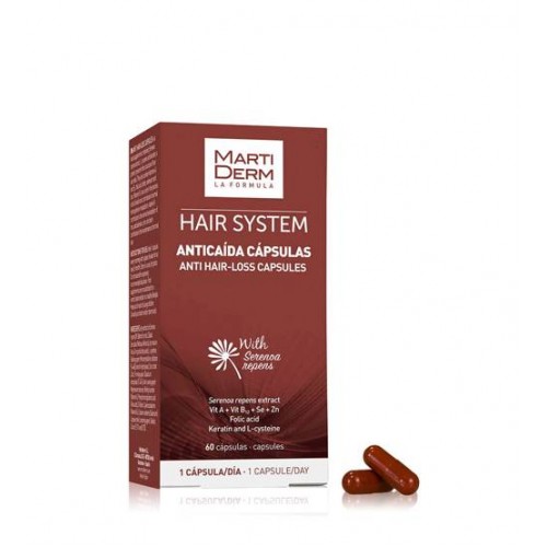 Martiderm Hair System 60 Cápsulas Antiqueda