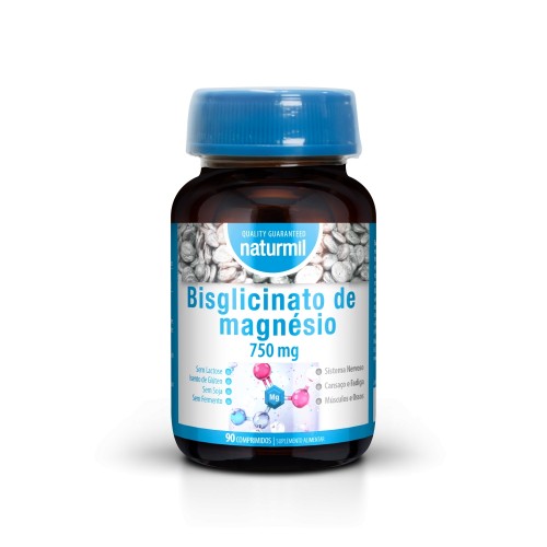 Naturmil Bisglicinato de Magnésio 750mg 90 comprimidos