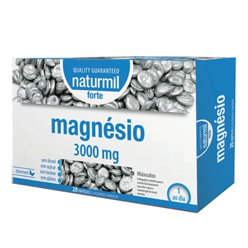 Naturmil Magnésio Forte 20 ampolas